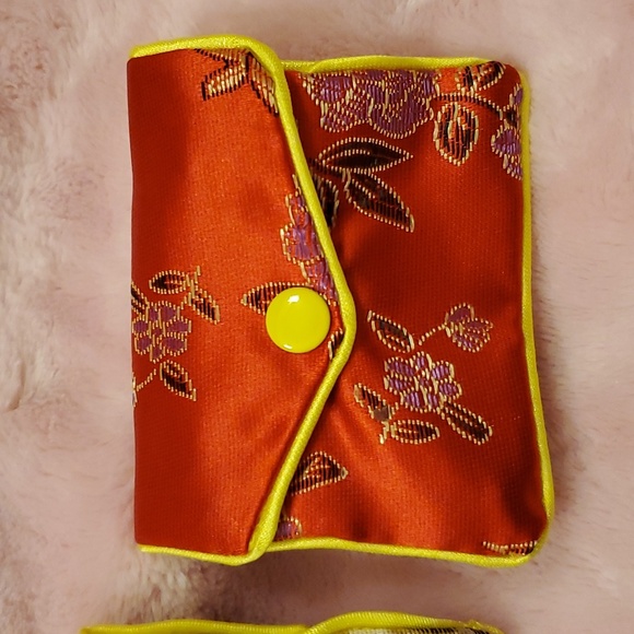 Bundle of 3 Japanese Chinese bags blue gold red NWNT - Picture 3 of 8